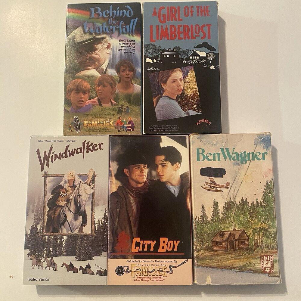 A Girl of the Limberlost Windwalker +++ VHS Lot Homeschool Family Values Bundle